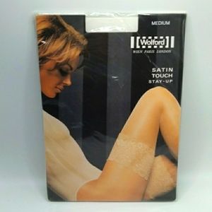 Wolford Thigh Highs White DEADSTOCK Size M